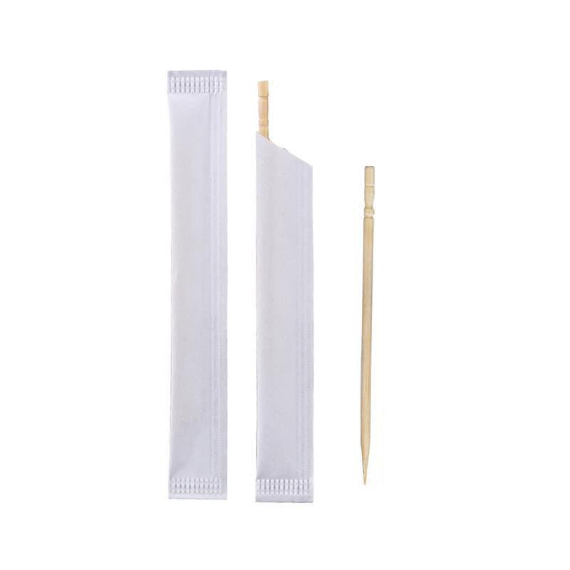 1000Pcs Bamboo Toothpicks Fruit Tooth Picks Restaurant Hotel Tooth Sticks Kraft Paper Toothpicks Individual Packing
