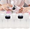 Flacone da 200 ml vuoto con pompa per liquidi, alcool a pressione, solvente per smalto, flacone detergente, flacone ricaricabile per unghie, dispenser, contenitore per manicure