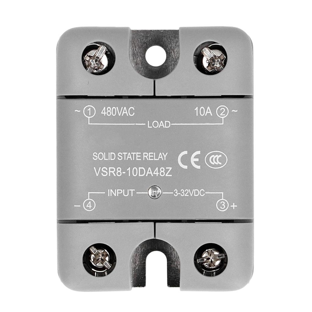 Solid-State-Relais mit LED-Anzeige DC-Steuerung AC Optische Isolation SSR-Relais 3?32VDC Eingang 10A