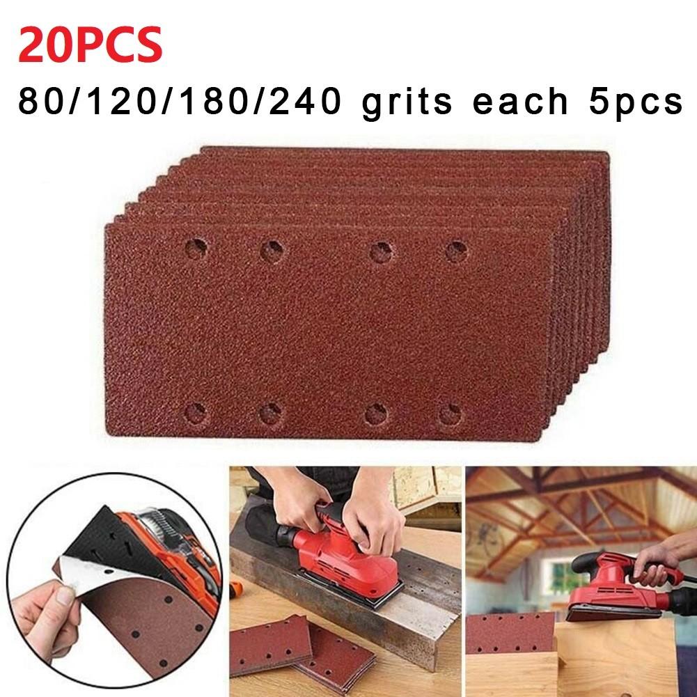 Sandpaper Mixed Grits Red Brown Aluminium Oxide 80-240Grits Wear Resistance