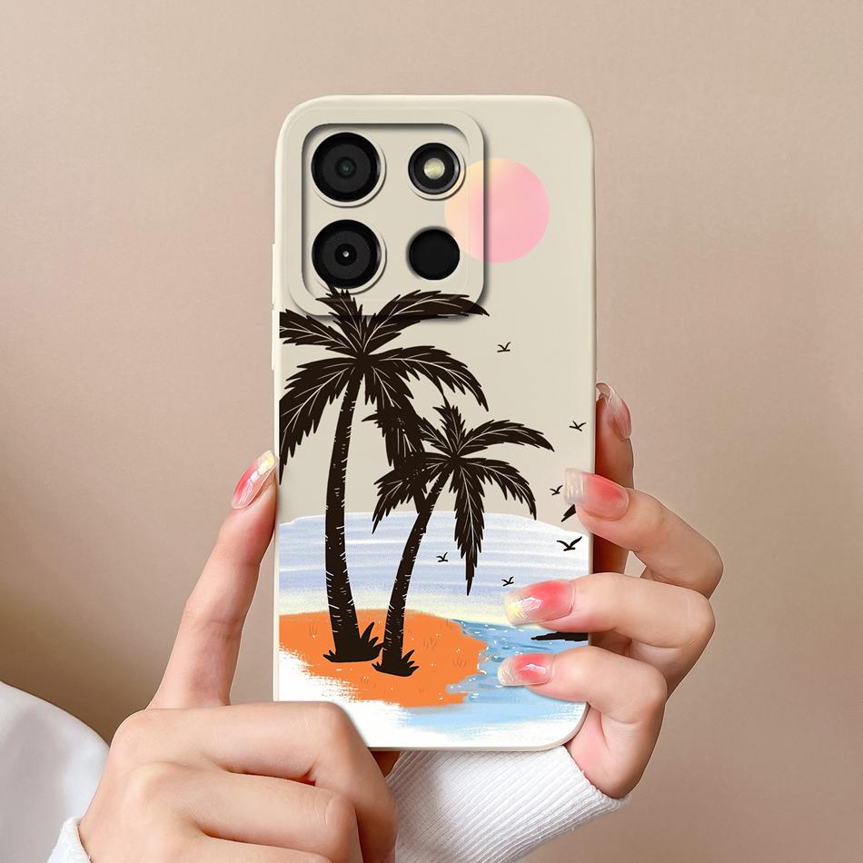For Itel A60 A60S Case Cute Design Soft Liquid Silicone Shockproof Bumper For Itel A60 S Camera Protection High Quality Fundas