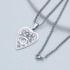 Meise Jewelry Stainless Steel Heart Necklace: Men's and Women's Simple, Stylish Good Boy Design
