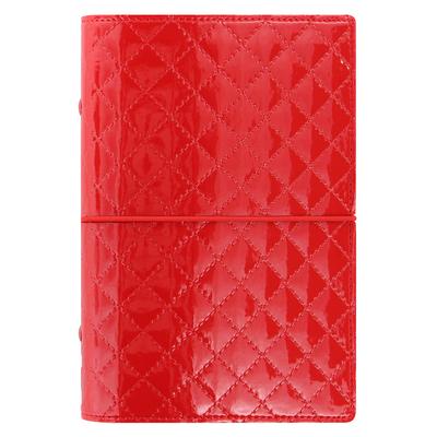 Filofax Domino Luxe Bible Planner, Red, 027988 (Genuine Imported Product)