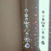 Crystal Wind Chime Rainbow Maker Sun Catcher Star Moon Sun Shape Home Garden Courtyard Hanging Wind Chime Festival Decoration