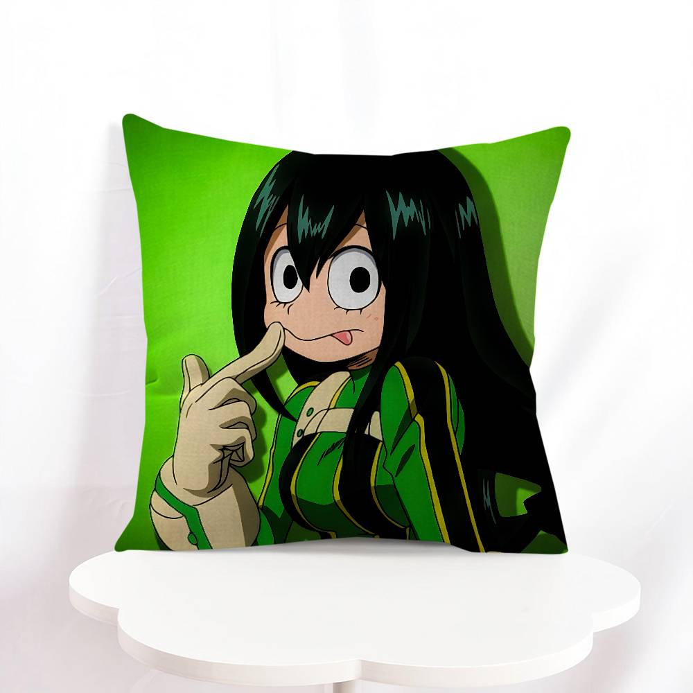 T-Tsuyu Asui Cartoon Animation Pillow Cover Design Cushion Cover Decor Holiday Decorati
