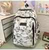 New Sweet Girl Backpack Waterproof Primary School Junior High School Student Schoolbag Printed Bamboo Literary Chinese Style Backpack
