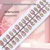 Gentle Purple-Gold Cat Eye Nail Stickers: Chic & Sultry Pre-made Wearable False Nails