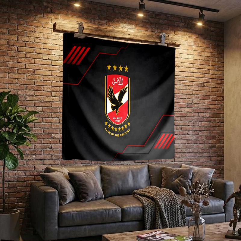 1PC America Club's Crest With Rabbit Tapestry, Unique Design Tapestry, Wall Decor for Bedroom,Livingroom, Playroom,Heartwarming Fan Holiday Gifts