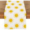 Summer Table Runner First Trip Around The Sun Decorations Here Comes The Son Baby Shower Decor Yellow Sunshine Sun Table Cover Summer Decorations for