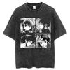 Anime Serial Experiments Lain Vintage Gewaschenes T-Shirt Sommer Herren Damen T-Shirt Baumwolle Harajuku Übergroß Kurzarm T-Shirts Oberteile