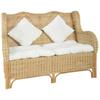 Day and Night - Day and Night 2-seater Sofa In Natural Rattan and Linen