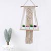 Cotton Rope Storage Rack for Bedroom Handwoven Tapestry Storage Rack Swing Rope Floating Shelf Wall Hanging Organizer