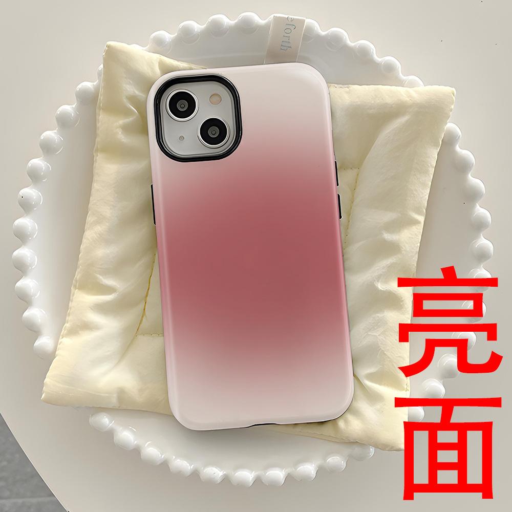 TK explosion girl powder gradual change two-in-one film shell iphone15 magnetic mobile phone case apple 17 anti-drop hard case