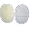 Oval Loofah Exfoliating Pad: Bath & Face Cleansing Scrubber for Hotel Rooms