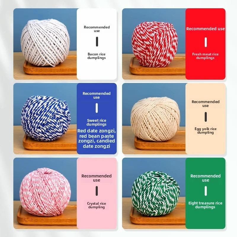 Packaged with Bamboo Leaves, Food-grade Pure Cotton String Used To Tie Crabs, Cured Pork, and Sausages.