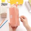 Double Partition Pencil Case Oxford with Handle, Layer Pen Pouch, Large Student Stationery Storage Bag Capacity for Students And Commuters Organizer