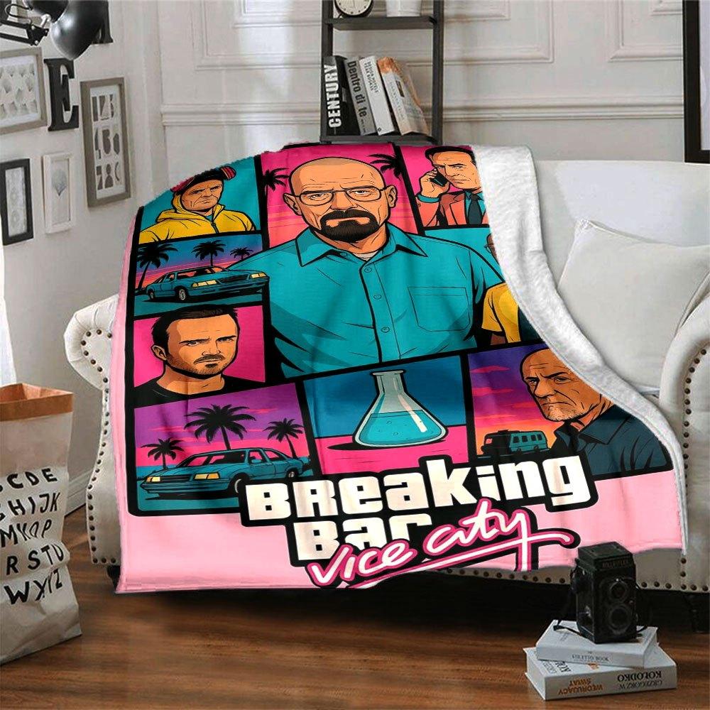 

1pc Grand Theft Auto Soft Flannel Blanket with Designer Print - A cozy blanket for all seasons, perfect for the couch, bed, officeB37 80cmx120cm(31inx47in)
