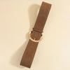 Rivet Leather Waistband Metal Buckle Western Cowboy Belt Retro Women Wide Belt  Men