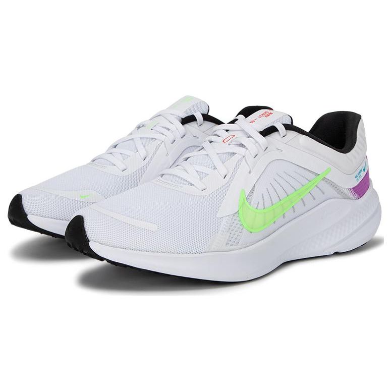 Nike Quest 5 Comfortable Sports Low-Top Casual Running Shoes Men sneaker White Green Purple FJ1054-100