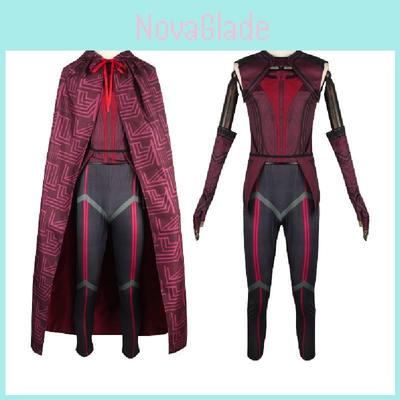 Wyróżnij się z tłumu dzięki zestawowi kostiumów cosplay Wanda Vision Szkarłatna Wiedźma