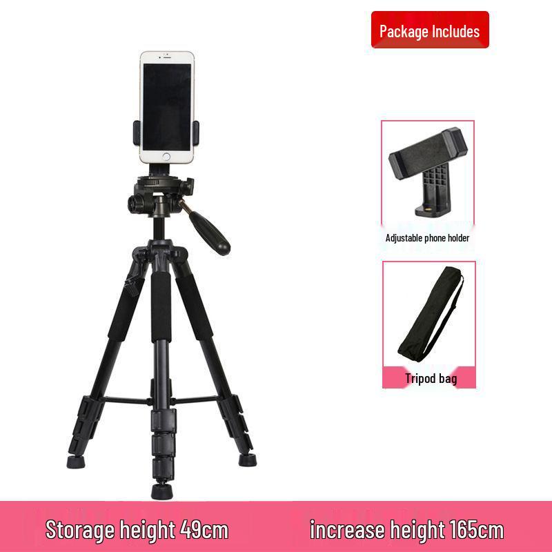 Multifunctional Mobile Streaming Tripod with Beauty Fill Light for Outdoor Videos & Selfies
