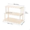 Desktop Rack Cosmetic Stationery Storage Holder Bamboo Three Layer Multifunction Save Space Wooden