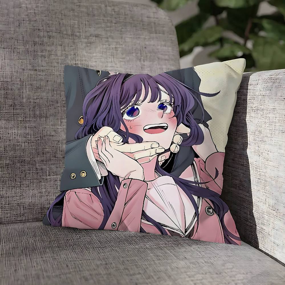 Kaoruko Waguri Hana wa Rin to Saku Pillow Case For Sofa Decor Car Office Room Printing Cushion Cover Decorations and Protector