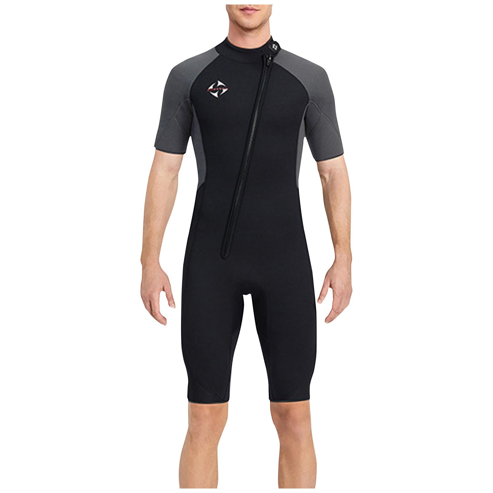 

Модные мужские однотонные шорты с короткими рукавами, костюм для дайвинга, купальник XXL