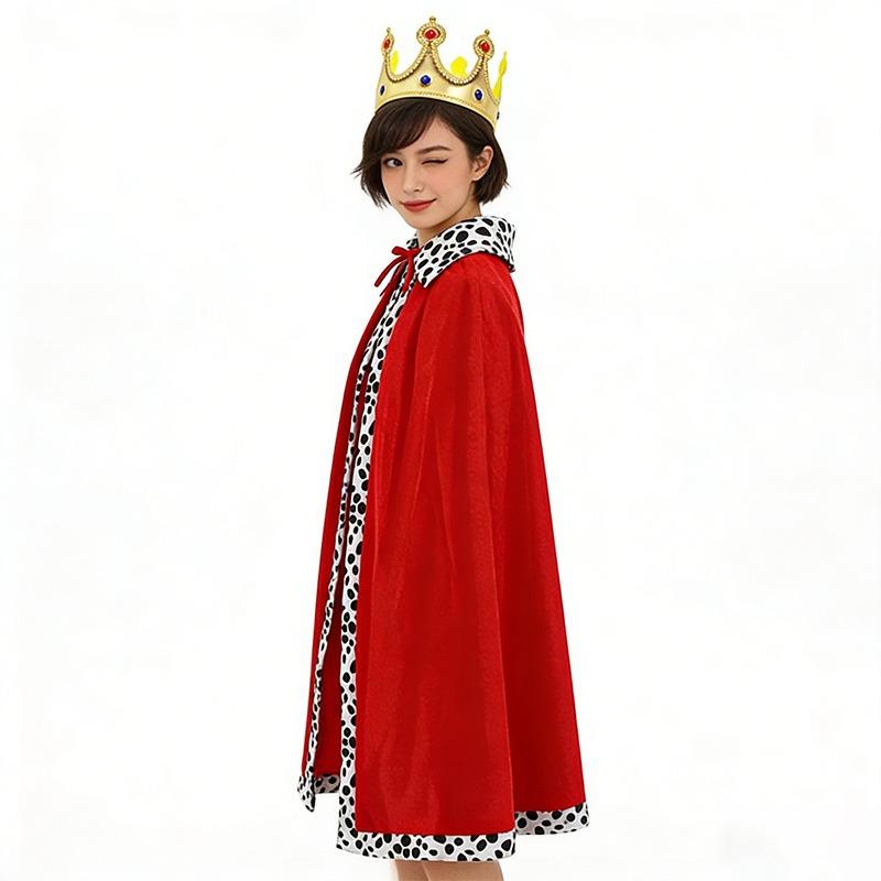 Halloween king cape kids masquerade cos props adult parent-child game costume cape modeling