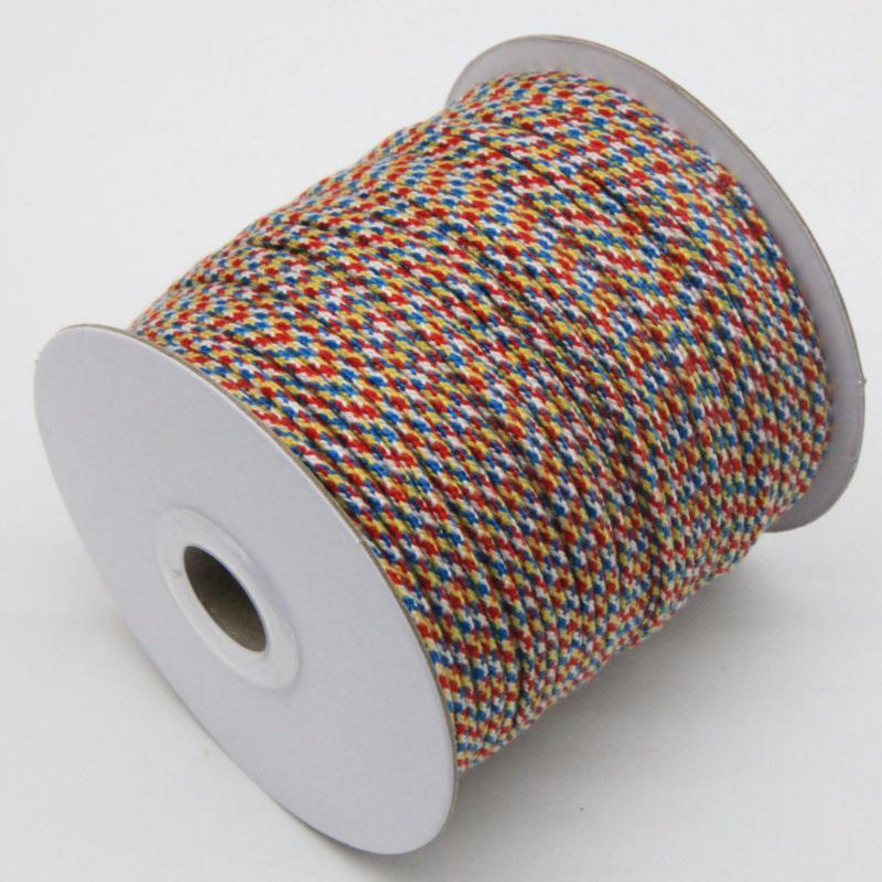 Large Roll Braided Core-Spun Cotton Cord for Hand-Woven Wenwan and Star Moon Vajra Bracelets
