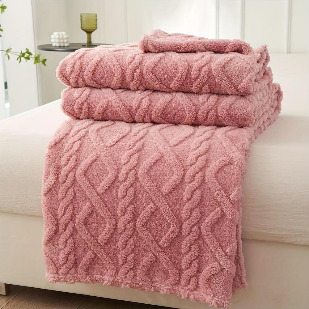 Jacquard Taft Fleece Blanket Coral Fleece Blanket Sofa Blanket Office Blanket Cross-border Blanket Pet Blanket