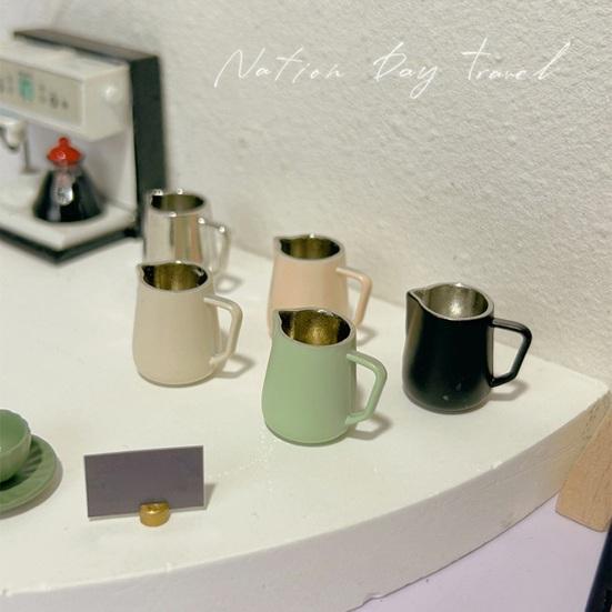 

Кружка для кукольного домика с матовой текстурой, нескользящая ручка, удобная ручка, кофейная кружка, чайная чашка, миниатюрный кукольный домик, детский подарок