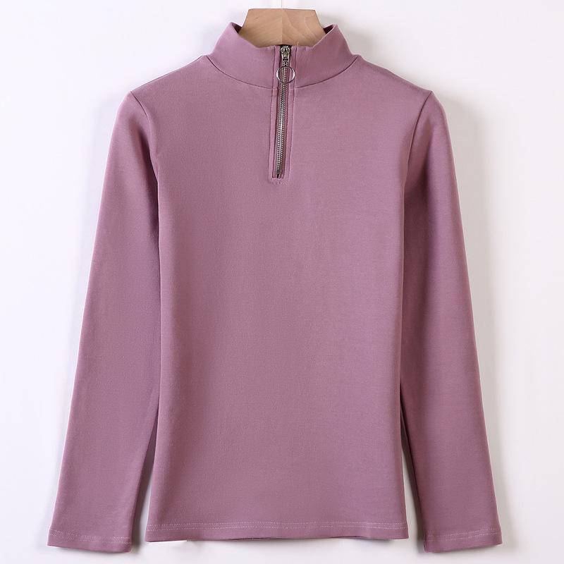 

Autumn Winter Women s Slimming Long Sleeve Base Layer - Korean Style Versatile Top XXL