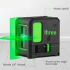 Compact Green Light Laser Level: 2-Line Auto Leveling Thin Line Projector