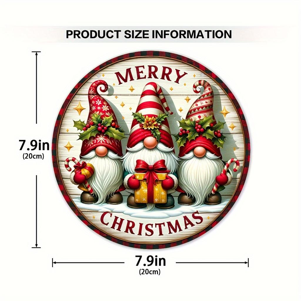 Christmas Welcome Door Sign, Wooden Dwarfs Hanging Wood Sign for Front Door, Outdoor Holiday Sign,Christmas Decor for Home Farmhouse Decorations
