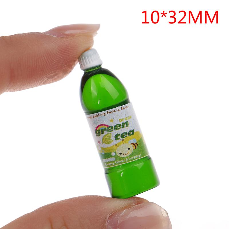 5Pcs Dollhouse Miniature Food Play Cartoon Soda Fruit Juice Drink Model Prop Set