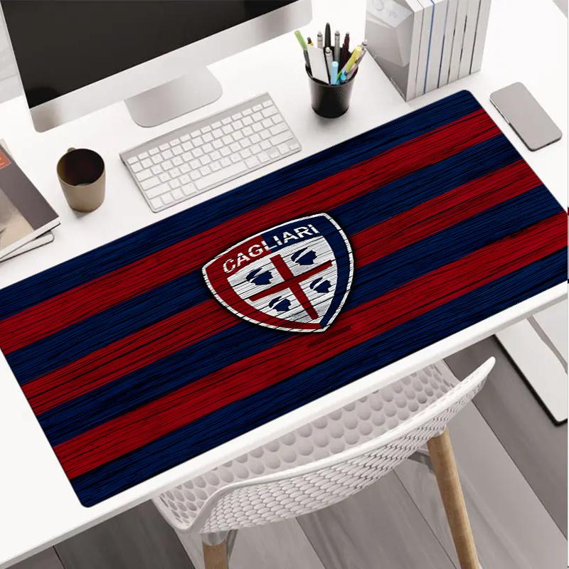 Cagliari Football Club Crest Mouse Pad, Gaming Mouse Pad, Keyboard Pad, Desk Decor for Computer Notebook Fan Gift Birthday Gift