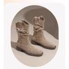Short Boots, Women's Retro Boots, Thick-heeled Boots, Anti-slip Single Women's Shoes