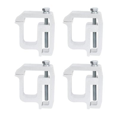 4pcs Set Truck Retaining Clamps Alloy Steel Truck Cap Topper Campers Mounting Clips 2in Throat Depth Accessory