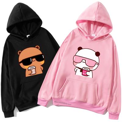 Párové mikiny nadměrné velikosti mikina kreslený kawaii potisk pulovr Harajuku pánská dámská mikina sudaderas