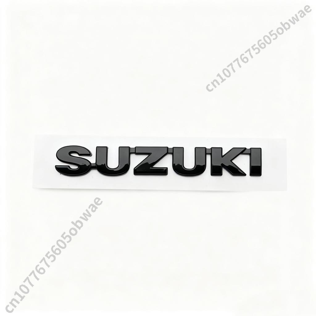 For SUZUKI ALTO Front Rear Car Emblem Badge Logo Black Glossy Auto Sticker Accessories Universal Rear Trunk Badge Logo