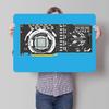 SAPPHIRE VEGA  PCB Personalized D Textured Metal Poster Wall Art Tinplate Sign for Decoration Bedroom Accessories Wand Deko