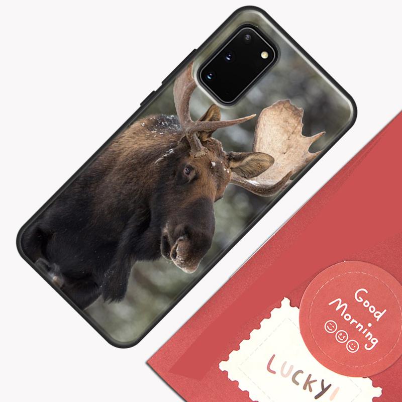 Stag Bull Moose Reindeer Deer Phone Case For Samsung Galaxy S26 S25 S24 S20 S21 S22 S23 Ultra S10 Plus S25 FE Cover Shell