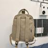 Women's Large Capacity Backpack Corduroy Student Schoolbag