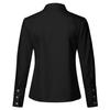 Women's Fashion Solid Color Band Collar Slim Loose Long Sleeve Shirts Tops