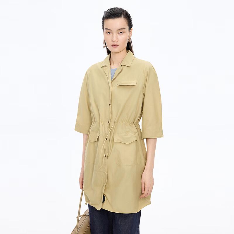 JNBY 2026 Summer A-Line Lapel Dress