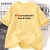 I Love Sam and Colby Tshirt Women Casual Cotton Heart Tshirt 90s Clothes Vintage Harajuku Fashion Streetwear Female Clothing