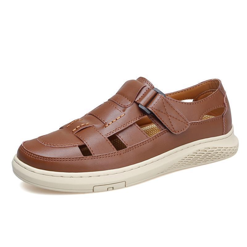 2026 Men s Summer Casual Handmade Breathable Sandals - Large Size, Hot Seller 43 коричневый