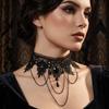 Gothic Lolita Lace Choker, Vintage Lace Short Neck Collar Accessory
