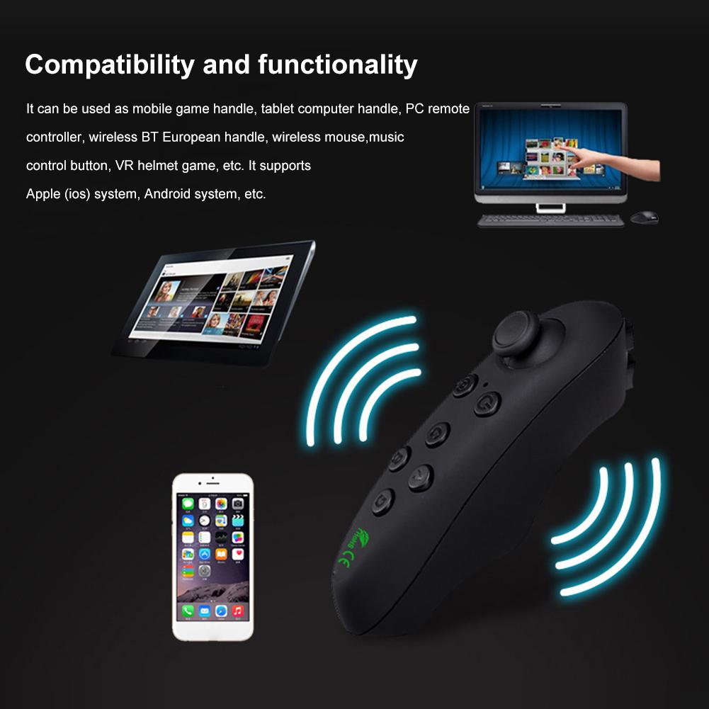 Plastic VR Remote Controller Battery Powered Portable Wireless Gamepad Bluetooth-compatible 3.0 Accessories for PC Phone Tablet